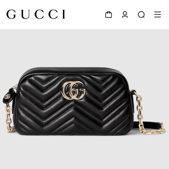Gucci Handbags - Gucci GG Marmont Small Matelasse Leather crossbody